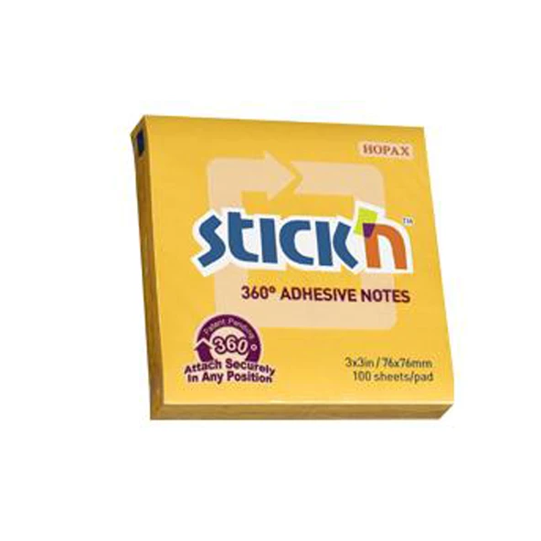 Hopax Stıckn Yapışkanlı Not Kağıdı (12 adet) 360° 100 YP 76x76 mm Altın 21551 ürün görseli 1