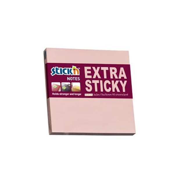 Hopax Stıckn Yapışkanlı Not Kağıdı  (12 adet) Extra 90 YP 76x76 Pastel Pembe 21661 ürün görseli 1