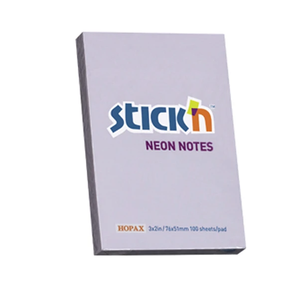 Hopax Stıckn Yapışkanlı Not Kağıdı (12 adet)100 YP 76x51 Pastel Lila 21402 ürün görseli 1