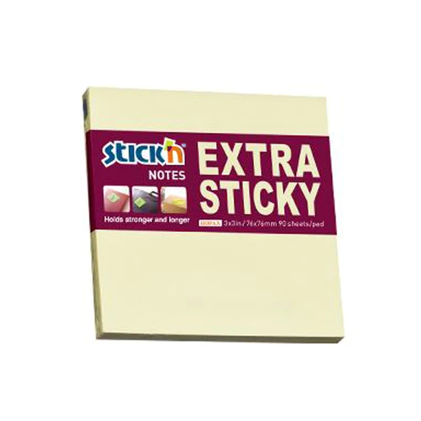 Hopax Stıckn Yapışkanlı Not Kağıdı Extra  (12 adet)90 YP 76x76 Pastel Sarı 21660 ürün görseli 1