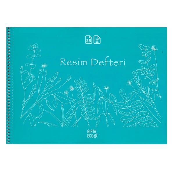 Gıpta Resim Defteri Eco Plastik Spiralli 35x50 25 Yp 4957 (12 li) ürün görseli 1