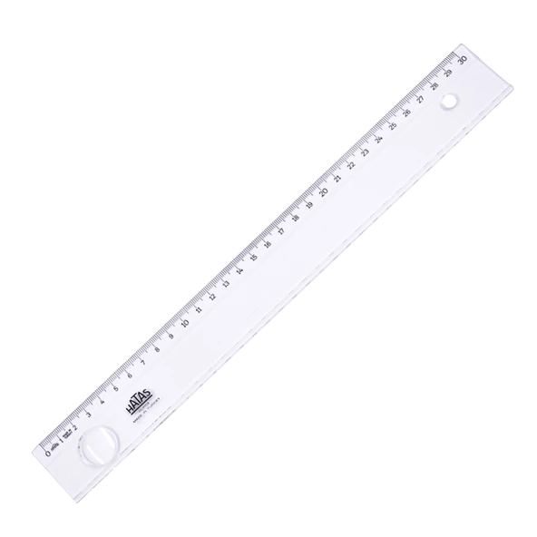 Hatas Standart Cetvel(25 adet) Plastik Mercekli Geniş 30 CM 0161 ürün görseli 1