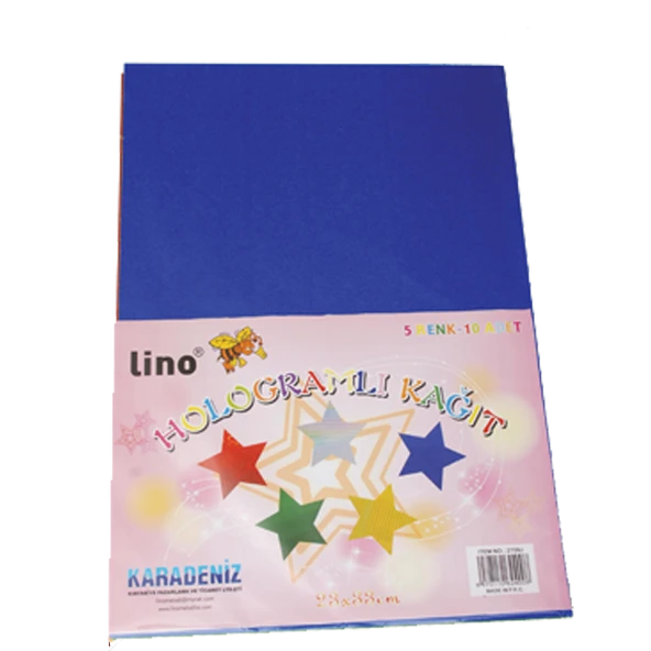 Lino Hologramlı Kağıt 23x33 CM 2709J (10 lu 1 paket) ürün görseli 1