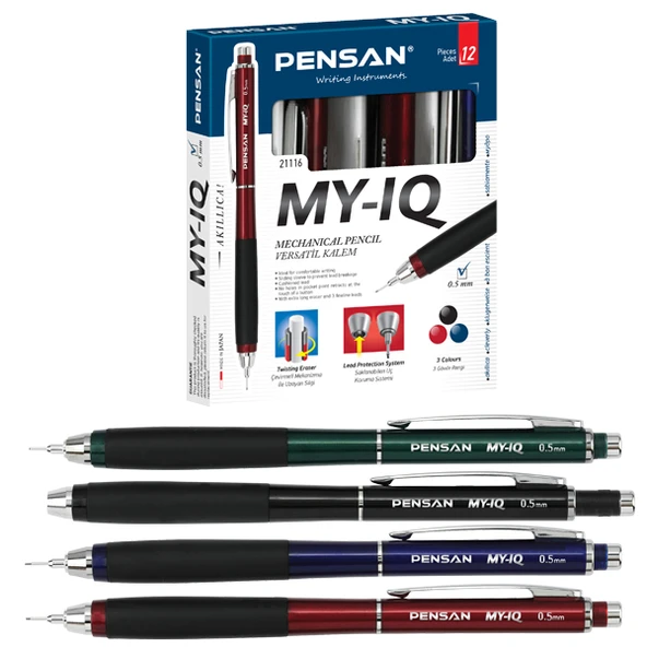 Pensan Versatil Kalem My IQ 0.5 MM 21116-12-LI-PKT ürün görseli 1