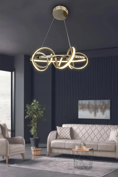 Kuzey Modern Sarkıt Led Avize 40 cm - Resim 3