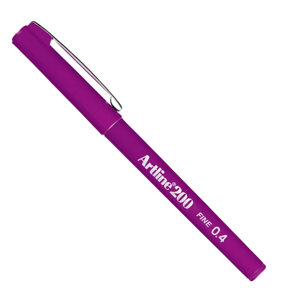 Artline Fine Writing Pen 0.4 MM Eflatun (12 li) ürün görseli 1