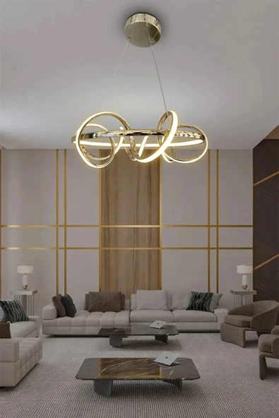 Kuzey Modern Sarkıt Led Avize 40 cm ürün görseli 1