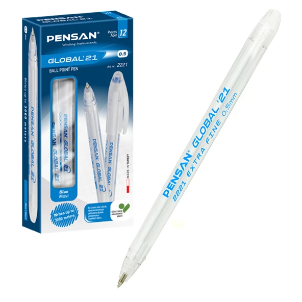 Pensan Tükenmez Kalem Global 0.5 MM Mavi(12 li paket) ürün görseli 1