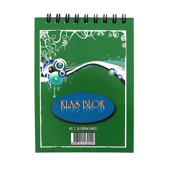 Klas Bloknot Spiralli Çizgili No:2 36 YP (24 lü paket) ürün görseli 1