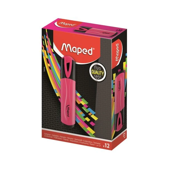 Maped Fosforlu Kalem Mono Pembe (12 li) ürün görseli 1