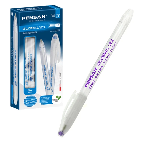 Pensan Tükenmez Kalem Global 0.5 MM Eflatun (12 li paket) ürün görseli 1