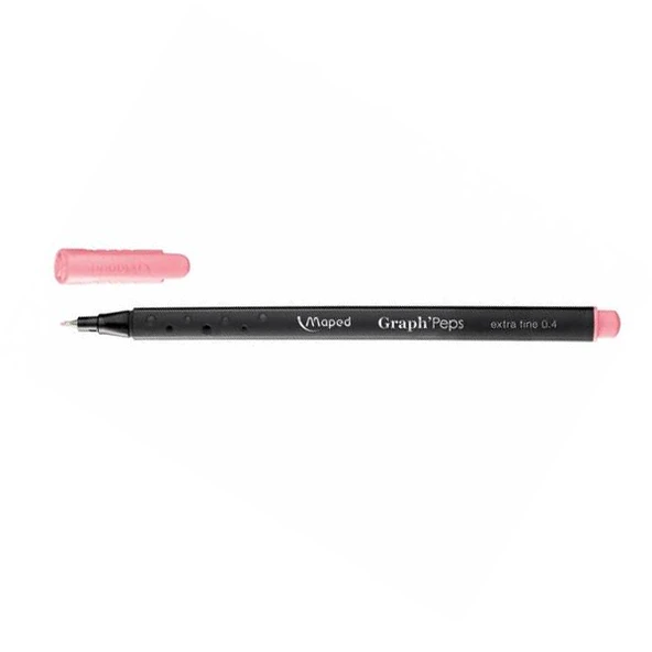 Maped Fineliner Graph Peps 0.4 MM Toz Pembe 12 Lİ 74912902-12-LI-PKT ürün görseli 1