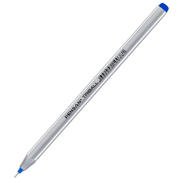 Pensan Tükenmez Kalem Triball 1.0 MM Bilye Uç Mavi 12 Li 1003-12-LI-PKT ürün görseli 1