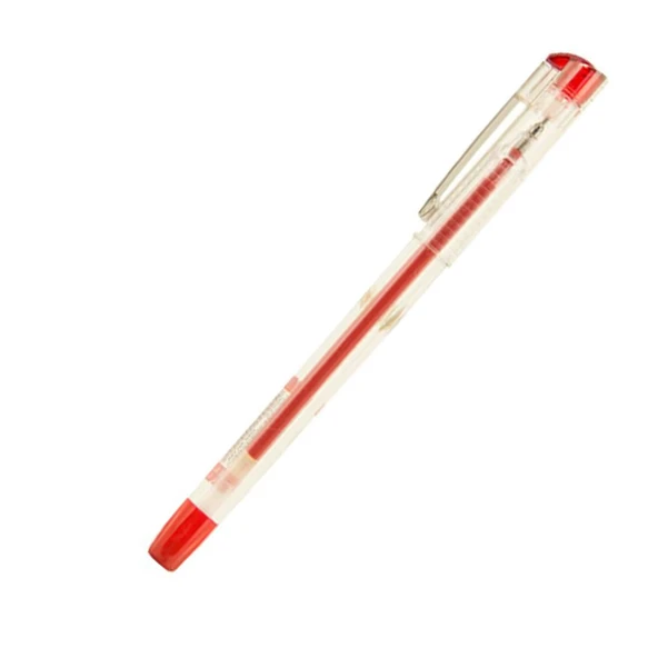 Pensan Tükenmez Kalem (12 li) My-King Jel Metal Klips 0.5 MM Kırmızı 6405 ürün görseli 1