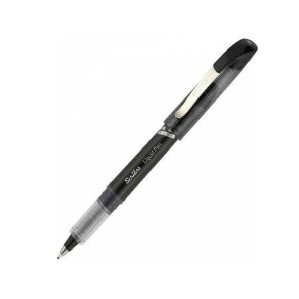 Scrikss Roller Kalem Liquid Pen Konik Uç Siyah LP-68 ( 12 adet ) ürün görseli 1