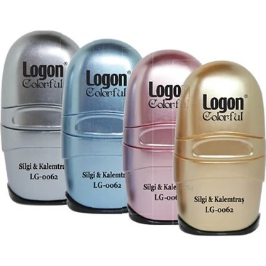 Logon Kalemtraş Silgili 4 Renk LG-0087A-24-LI-PKT ürün görseli 1