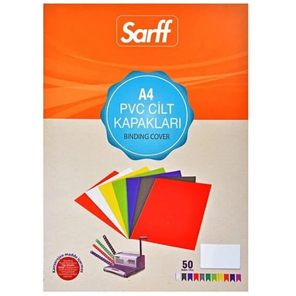 Sarff Cilt Kapağı Plastik Opak A4 450 MIC Beyaz  (50 li) 15201106 ürün görseli 1