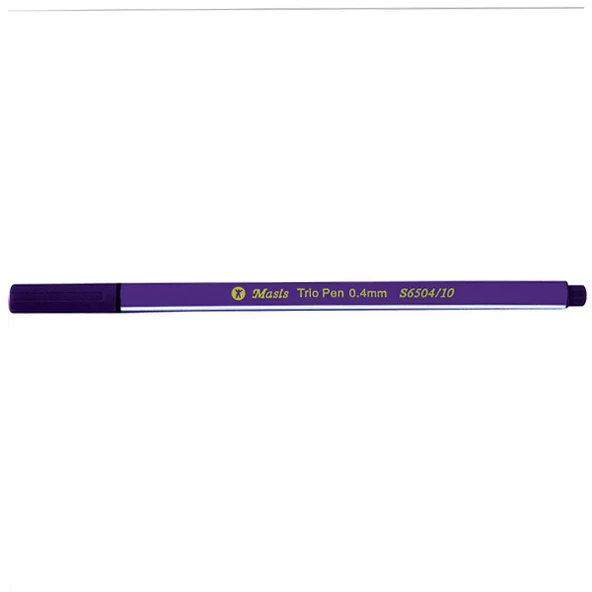 Masis Trio Pen 0.4 MM Mor S6504-10 (10 adet) ürün görseli 1