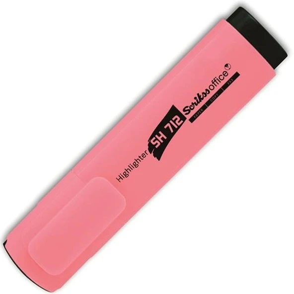 Scrikss Fosforlu Kalem Pastel Pembe (12 Lİ) SH 712 ürün görseli 1
