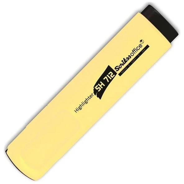 Scrikss Fosforlu Kalem Pastel Sarı (12 Lİ) SH 712 ürün görseli 1