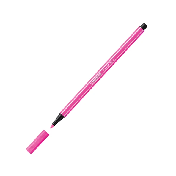 Stabilo Keçe Uçlu Boya Kalemi ( 10 adet) 1 MM Fosforlu Pembe 68/056 ürün görseli 1