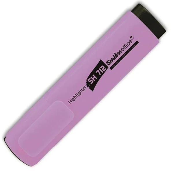 Scrikss Fosforlu Kalem Pastel Lila (12 Lİ) SH 712 ürün görseli 1