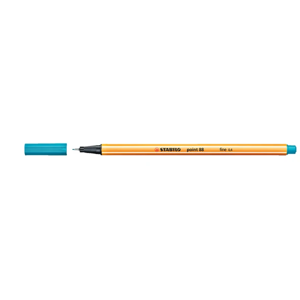 Stabilo Keçe Uçlu İnce Kalem ( 10 adet)  88 Point 0.4 MM Turkuaz Mavi 88/51 ürün görseli 1