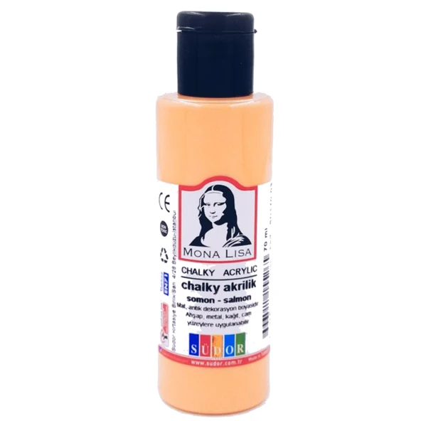 Monalisa Akrilik Boya Chalky 70 ML Somon (12 adet) ürün görseli 1