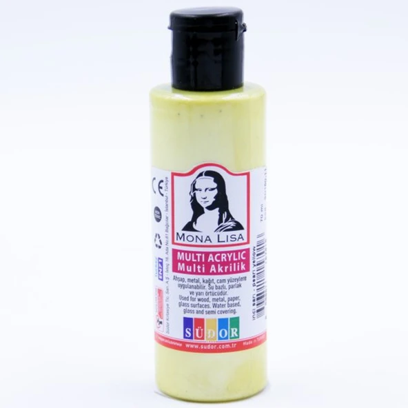 Monalisa Multi Akrilik 70 ML İnci Sarı (12 Li Paket) ürün görseli 1