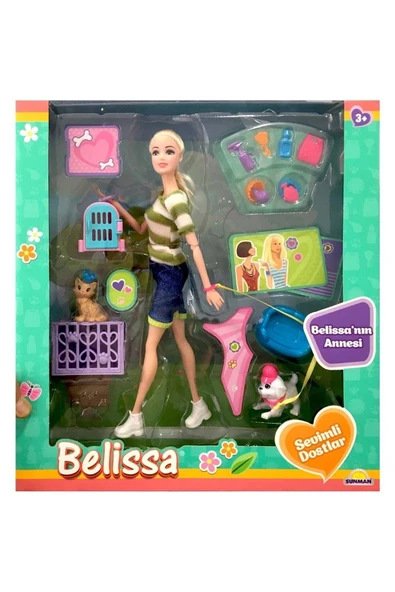 Sunman Belissa'nın Annesi Ve Sevimli Dostları Bebek Seti - Resim 2