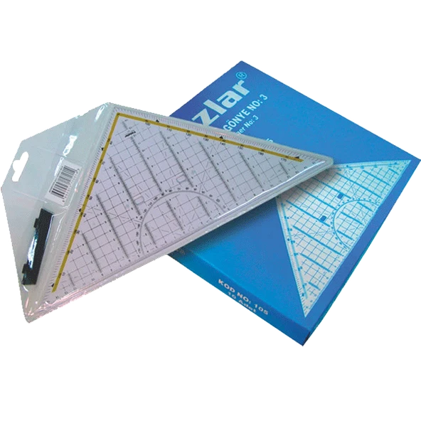 Yıldızlar Teknik Resim Gönyesi Geometrik-Açılı No:3 105--10 LU ürün görseli 1