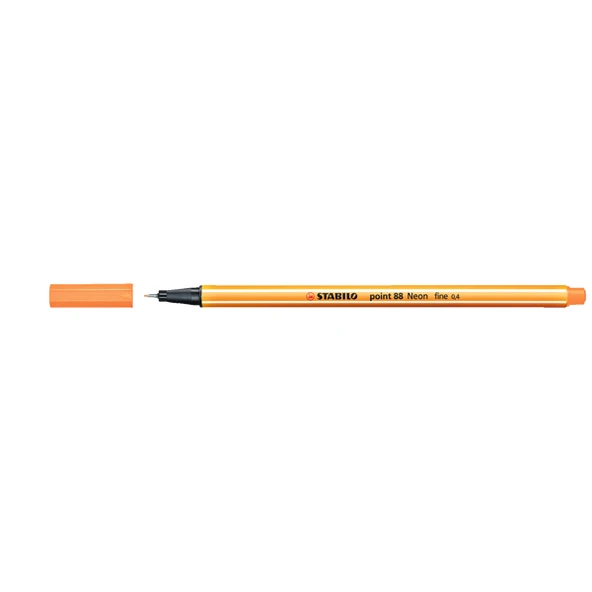 Stabilo Keçe Uçlu İnce Kalem 88 Point 0.4 MM Fosforlu Turuncu 88/054-10 LU ürün görseli 1