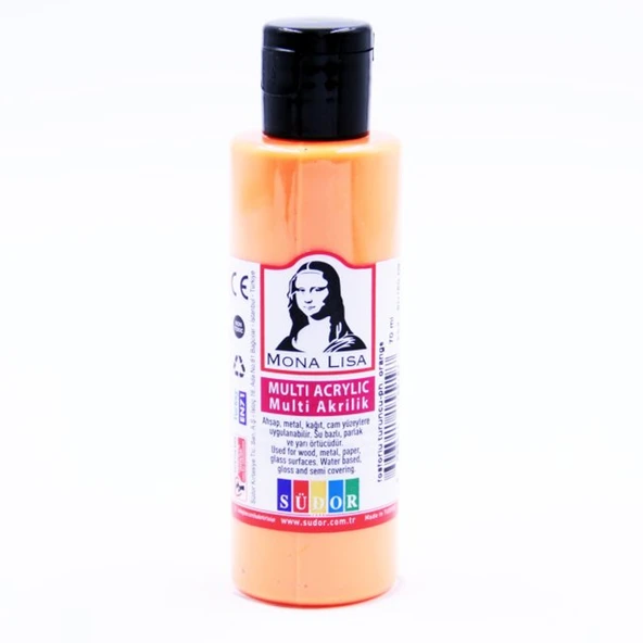 Monalisa Multi Akrilik 70 ML Fosforlu Turuncu (12 Li Paket) ürün görseli 1