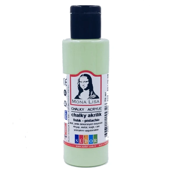 Monalisa Akrilik Boya Chalky 70 ML Fıstık Yeşil SD170-09  (12 adet) ürün görseli 1