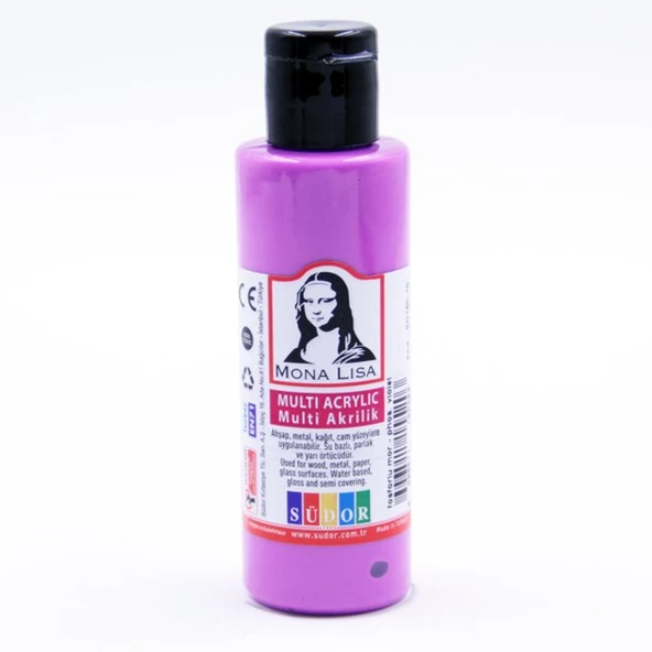 Monalisa Multi Akrilik 70 ML Fosforlu Mor(12 Li Paket) ürün görseli 1