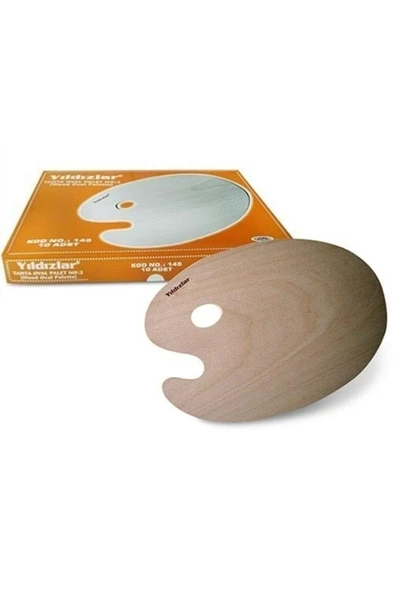 Yıldızlar Palet Ahşap Oval No:1 144--10 LU ürün görseli 1