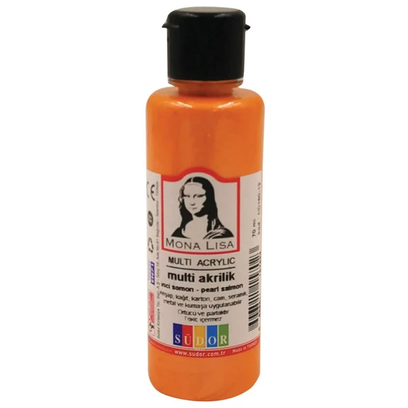 Monalisa Multi Akrilik 70 ML İnci Somon (12 Li Paket) ürün görseli 1