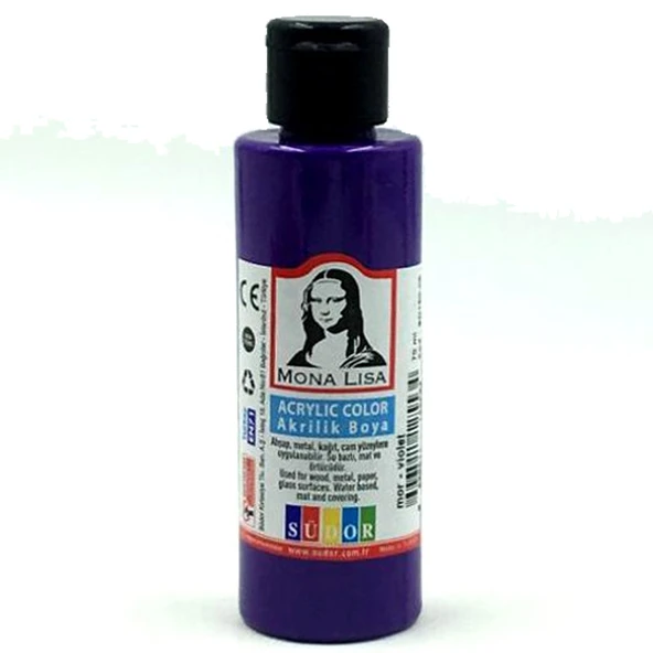 Monalisa Akrilik Boya 70 ML Mor SD150-05  (12 adet) ürün görseli 1