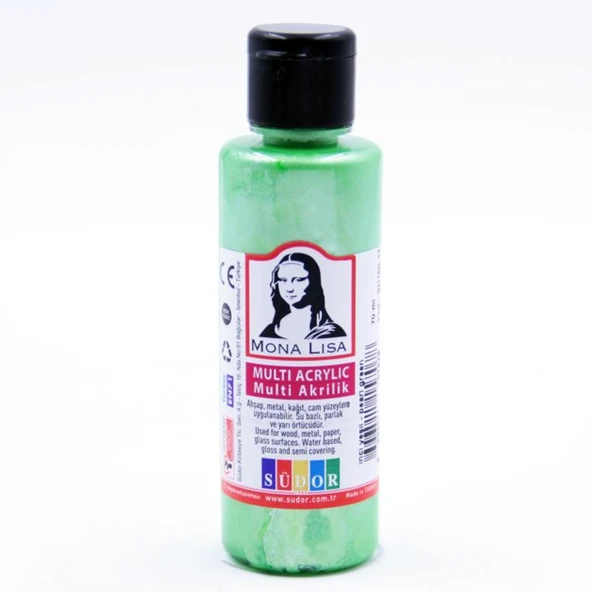 Monalisa Multi Akrilik 70 ML İnci Yeşil(12 Li Paket) ürün görseli 1