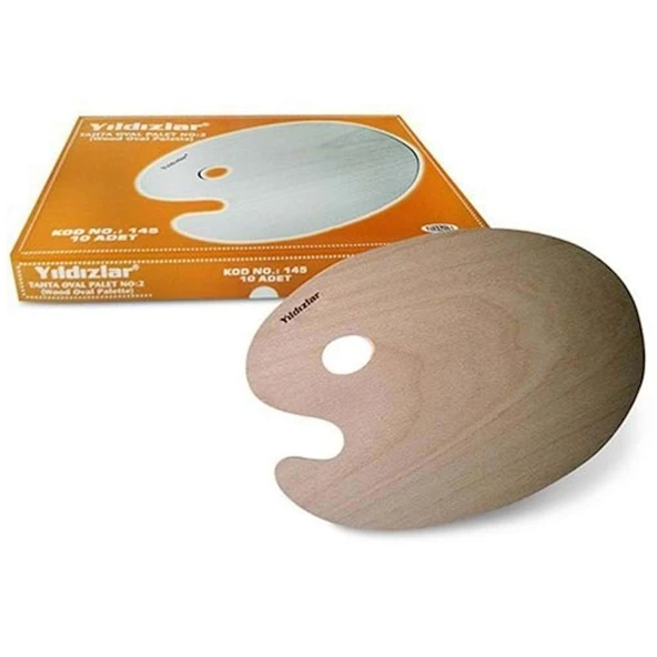 Yıldızlar Palet Ahşap Oval No:2 145--10 LU ürün görseli 1