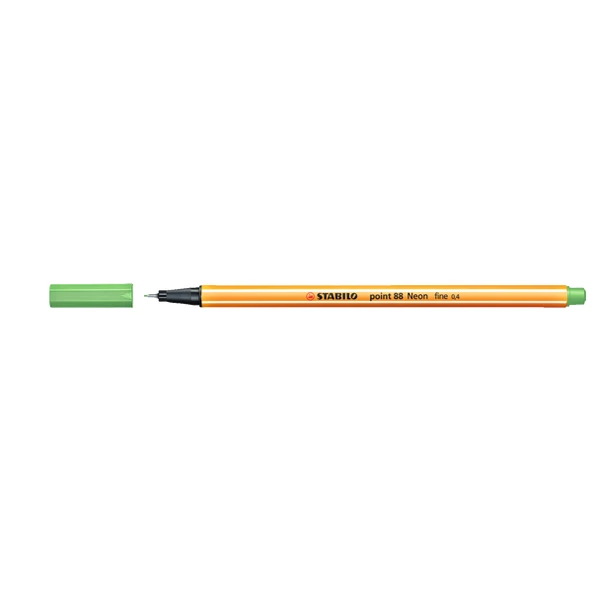Stabilo Keçe Uçlu İnce Kalem 88 Point 0.4 MM Fosforlu Yeşil 88/033-10 LU ürün görseli 1