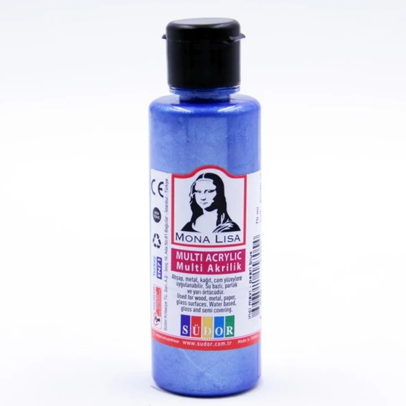 Monalisa Multi Akrilik 70 ML İnci Mavi (12 Li Paket) ürün görseli 1
