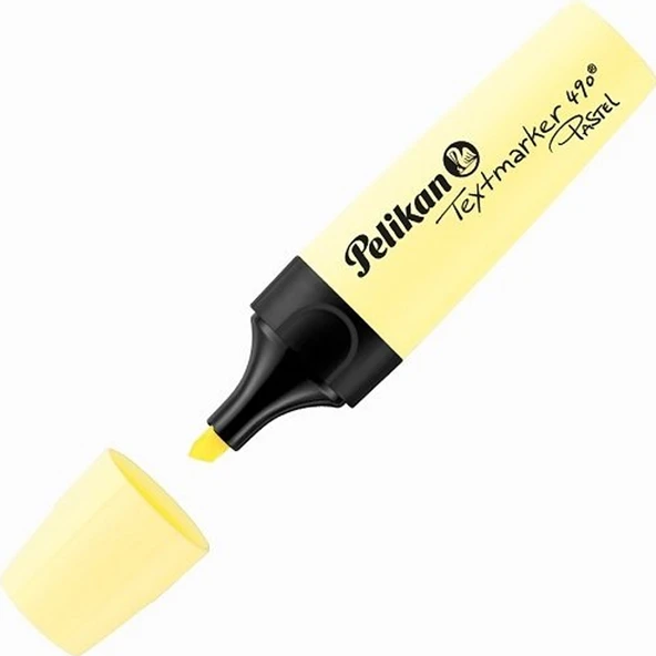 Pelikan Fosforlu Kalem Pastel Sarı 490 (10 lu paket) ürün görseli 1