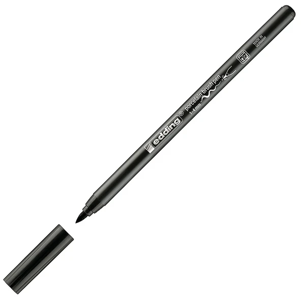 Edding Porselen Kalemi (10 adet)Fırça Uçlu 1 MM- 4 MM Siyah 4200 ürün görseli 1