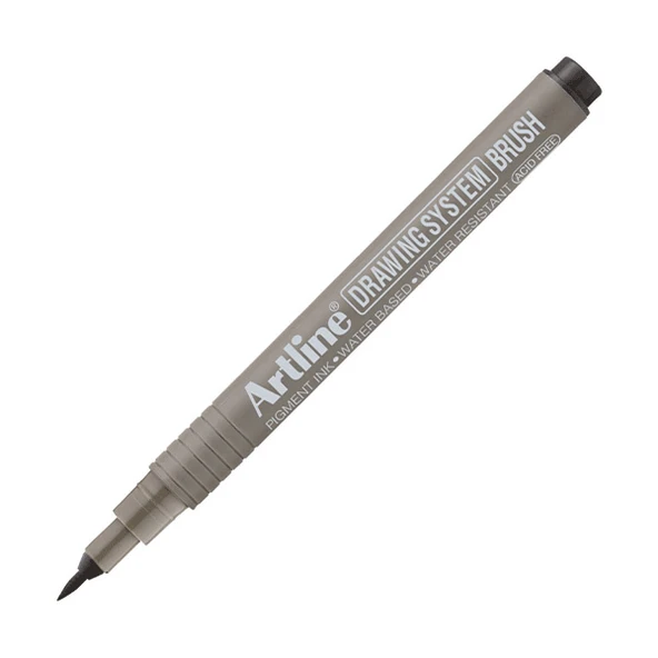 Artline Çizim Kalemi Drawing System Fırça Siyah (12 li) ürün görseli 1