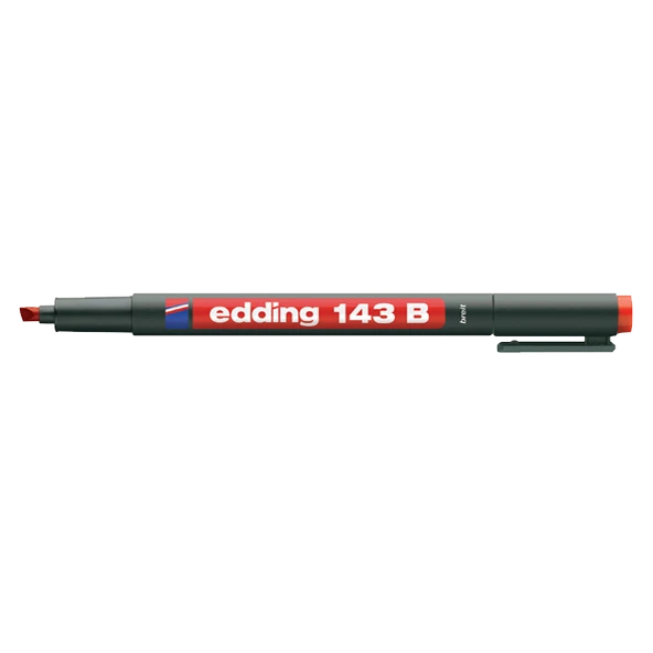 Edding Asetat Kalemi(10 adet) Permanent B Seri 1-3 MM Kırmızı 143 B ürün görseli 1