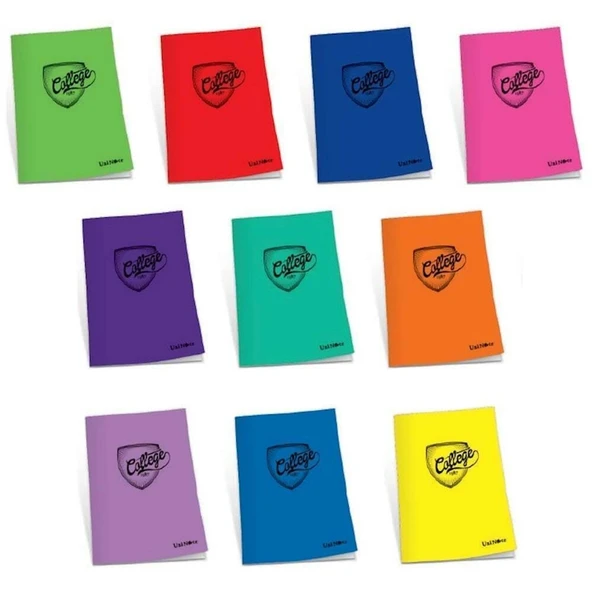 Çınar Plastik Kapak Defter College Dikişli A4 100 YP Çizgili (12 adet fiyatıdır)100/1 76007 ürün görseli 1