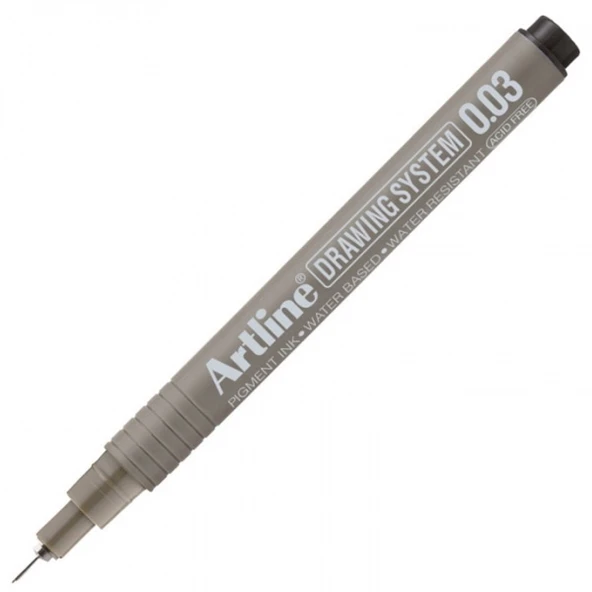 Artline Çizim Kalemi Drawing System 0.03 MM Uç Siyah EK-2303N ürün görseli 1