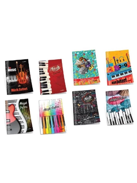 Çınar Müzik Defteri Dikişli Karton Kapak 40 Yp A4 22002-24-LI-PKT ürün görseli 1