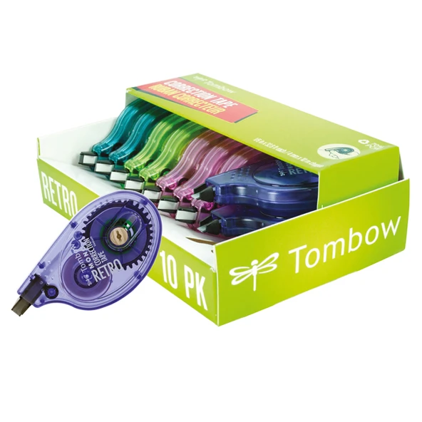 Tombow Şerit Daksil Retro 4.2 MM x 10 MT (10 lu) LV-T-CT-YTTB10P ürün görseli 1